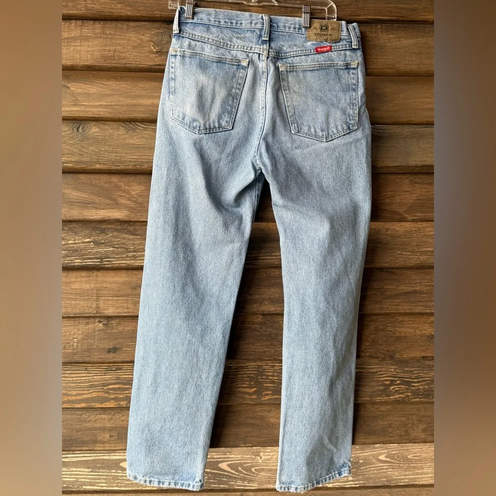 Wrangler Denim Straight Leg Jeans. 32 x 32 - Picture 3 of 7